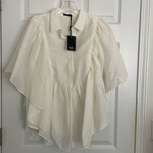 Riva Cream Draped Blouse